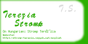 terezia stromp business card